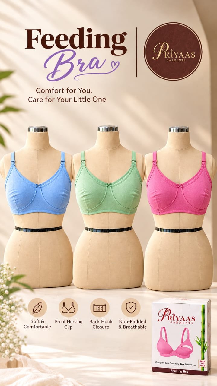 Pack of 3 Maternity Feeding Bra's