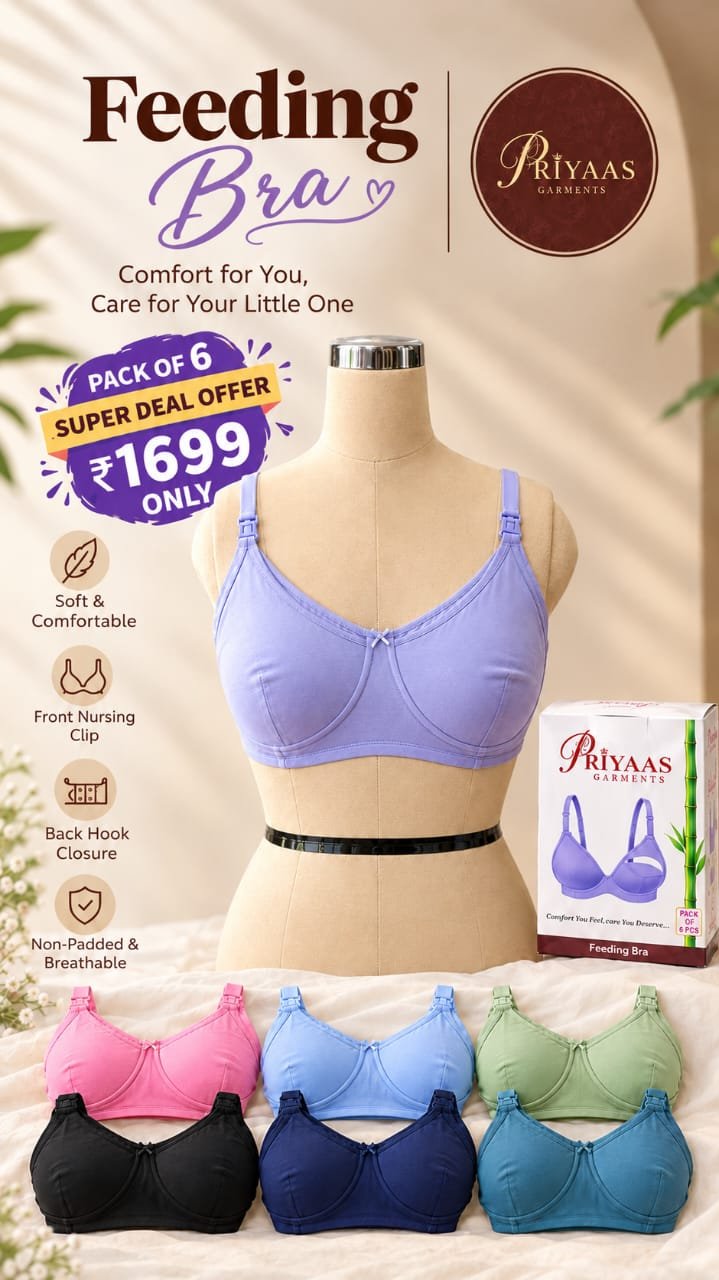 Pack of 6 Maternity Feeding Bra