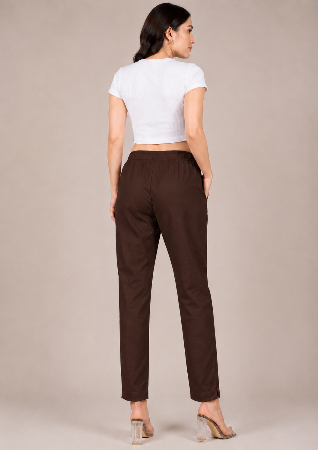 Brown Straight Kurta Pant