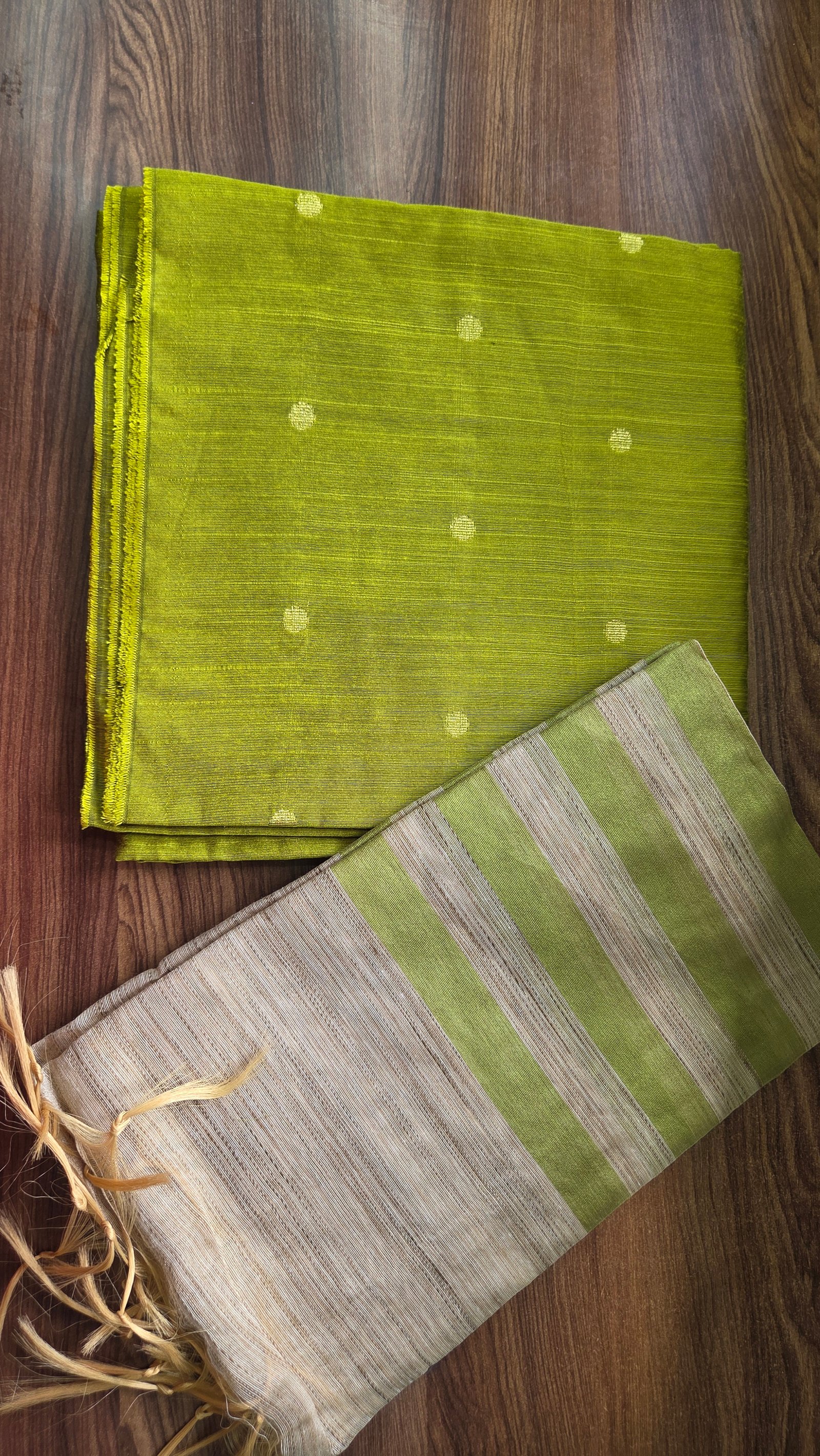 Olive Green unstitched 2 Piece Set