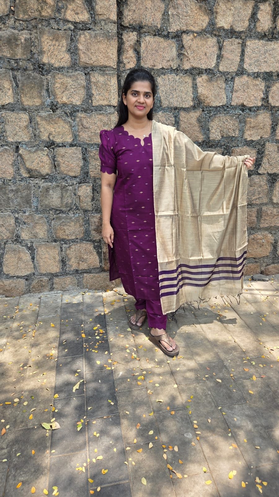 Purple Kurta Set