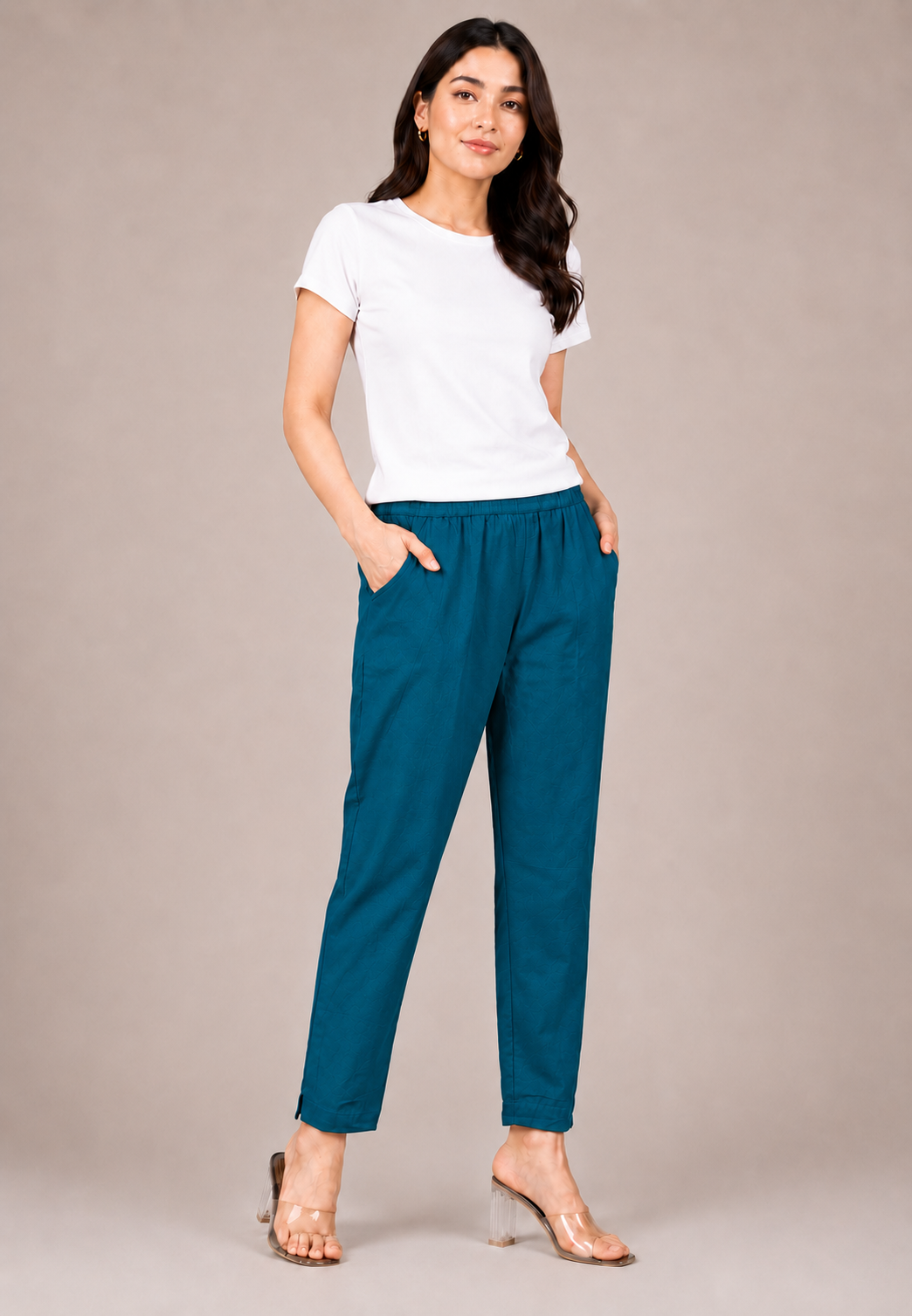 Rama Blue Straight Kurta Pant
