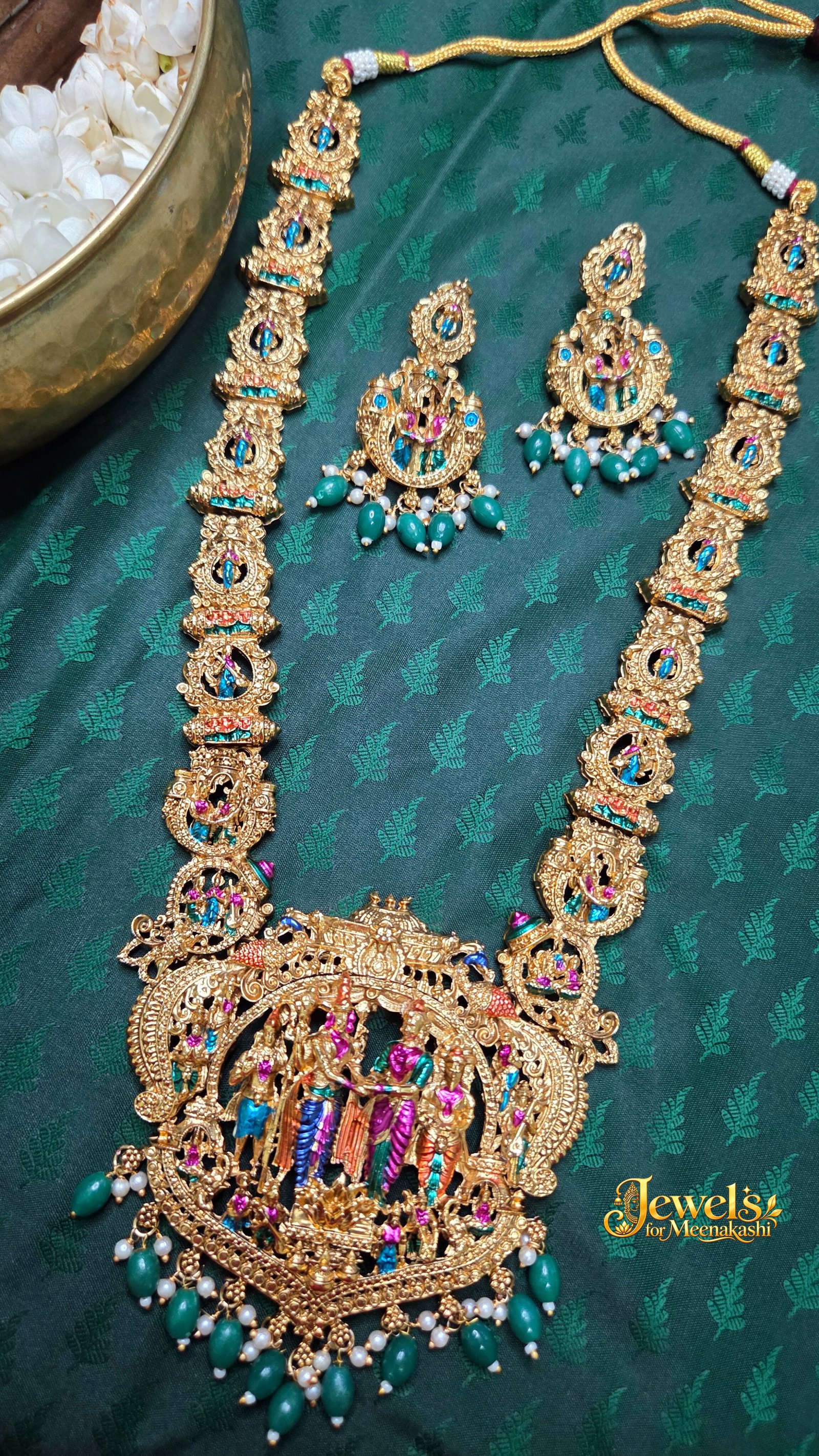 Royal Srinivasa Haram & Earrings DC 07