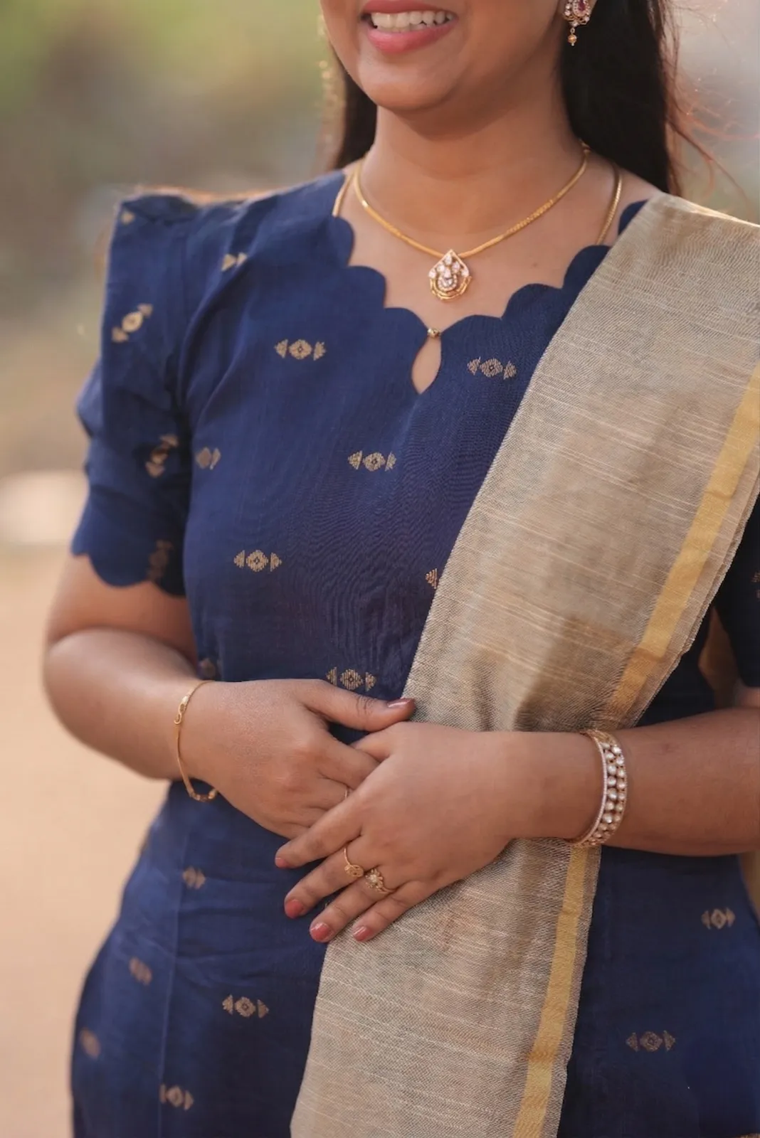 Navy Blue kurta set