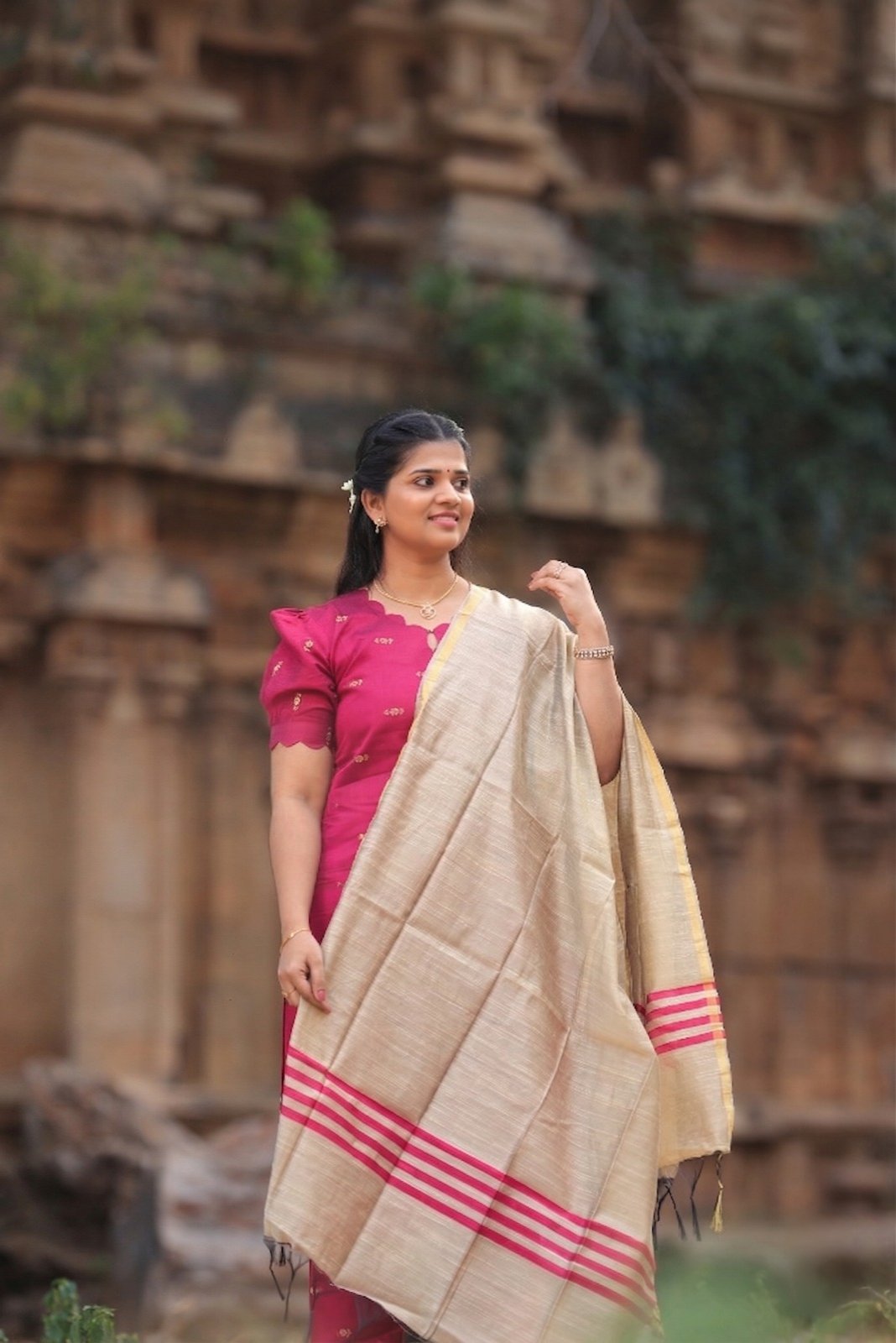 Rani Pink kurta set