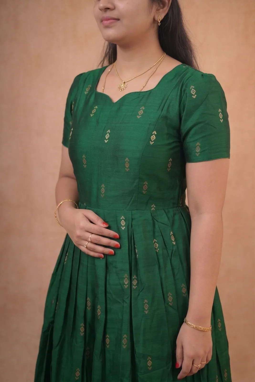 Bottle Green Frock