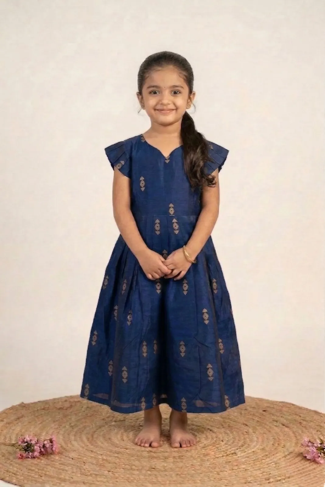 Navy Blue Baby Frock