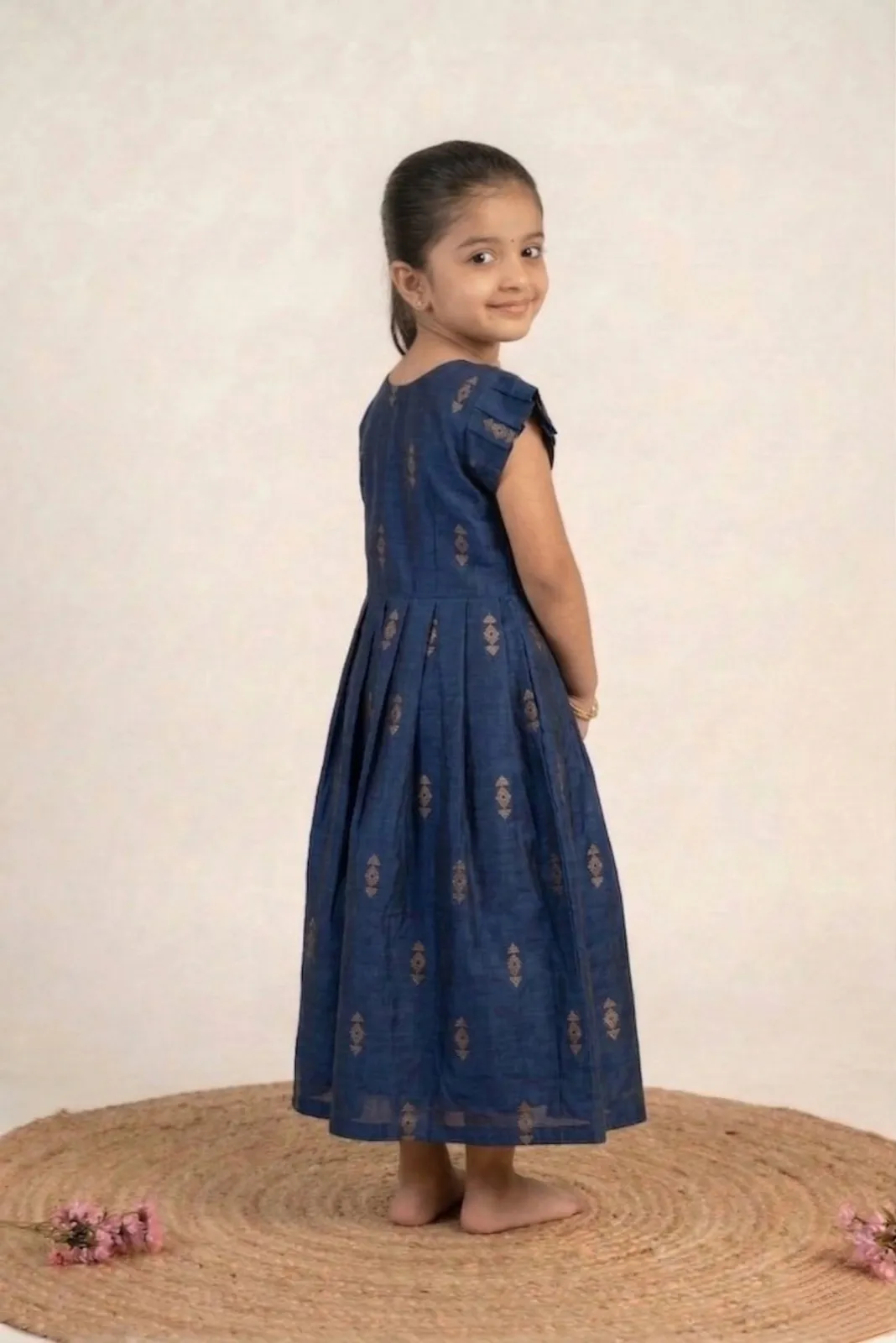 Navy Blue Baby Frock