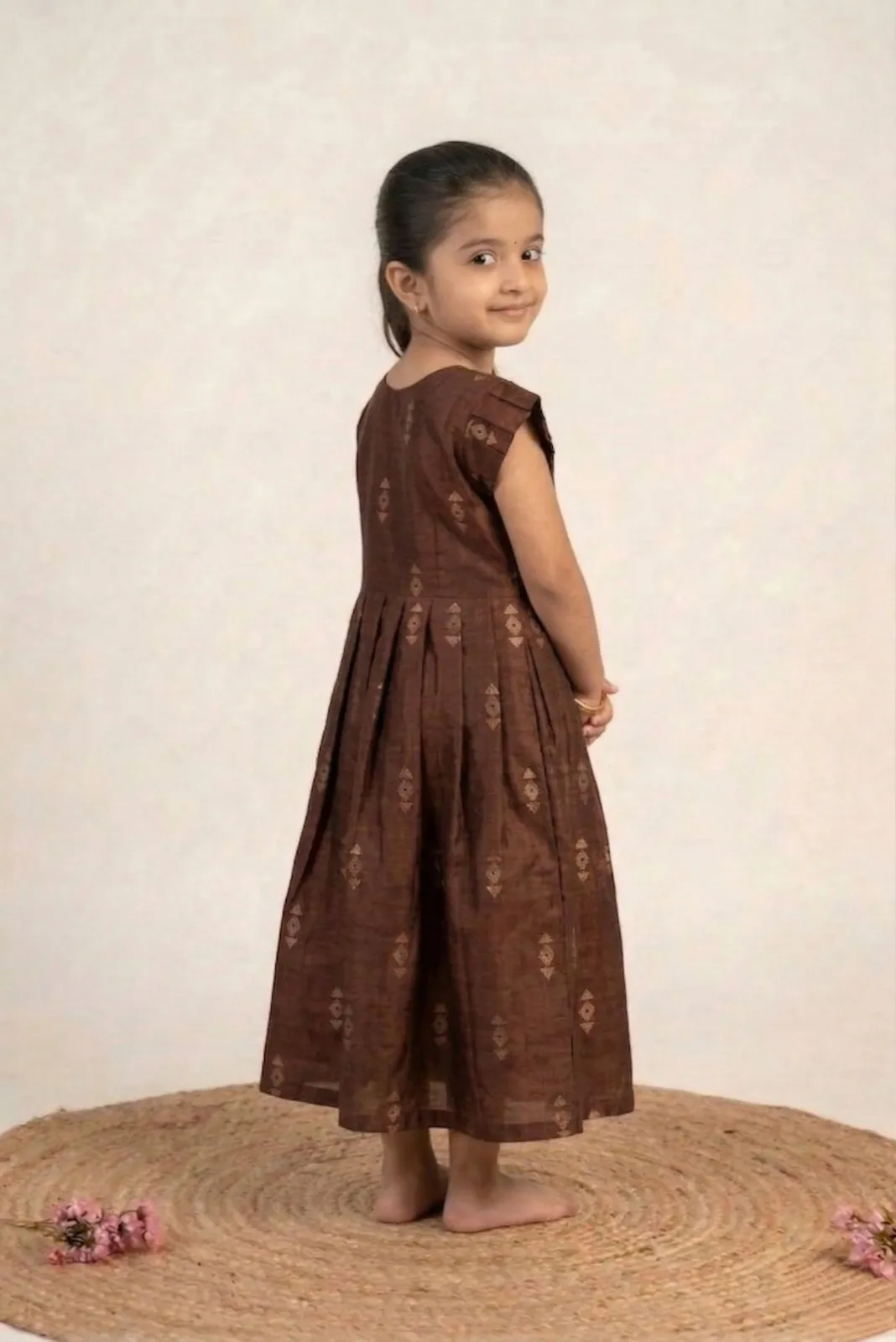 Coffee Brown Baby Frock
