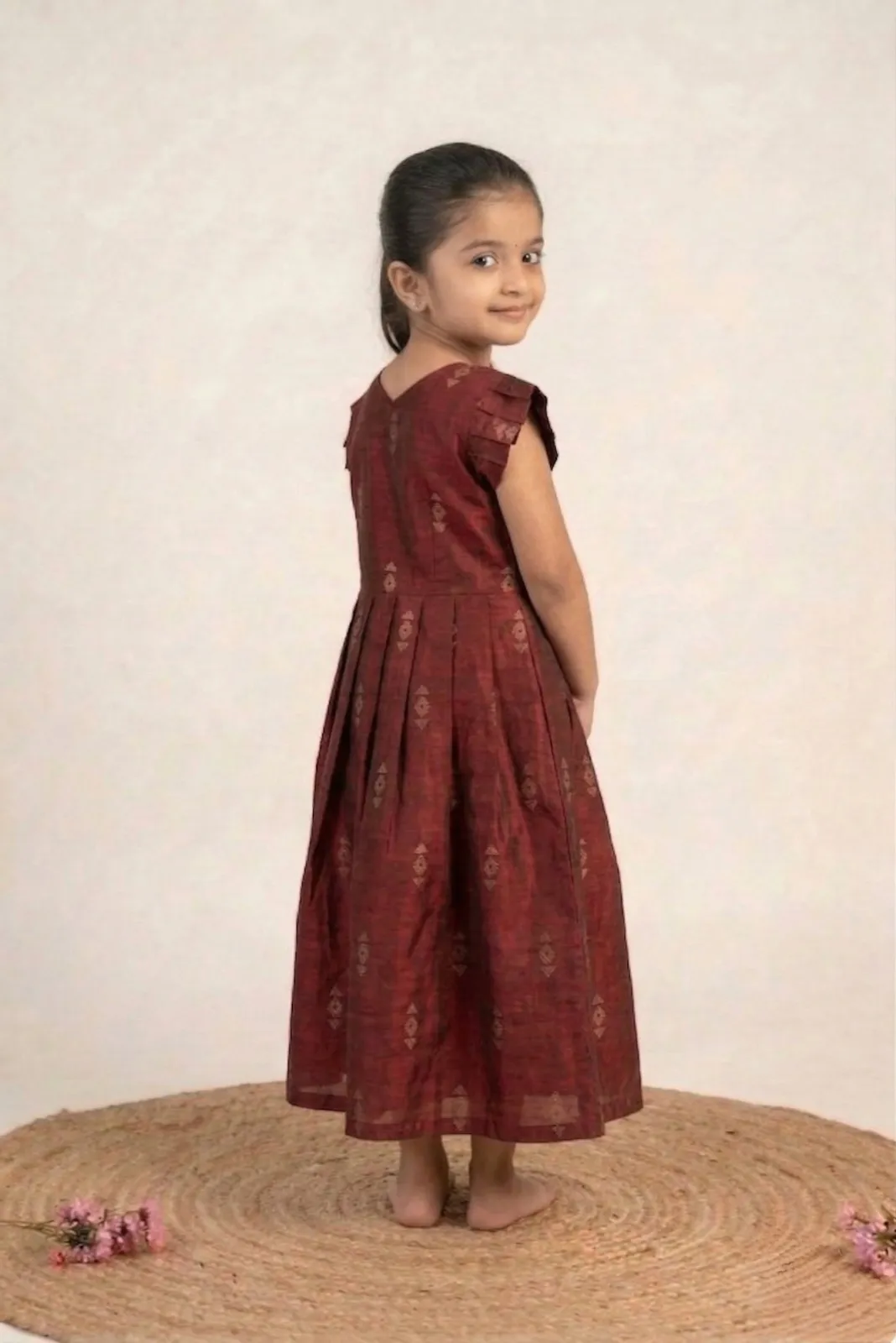 Maroon Baby Frock