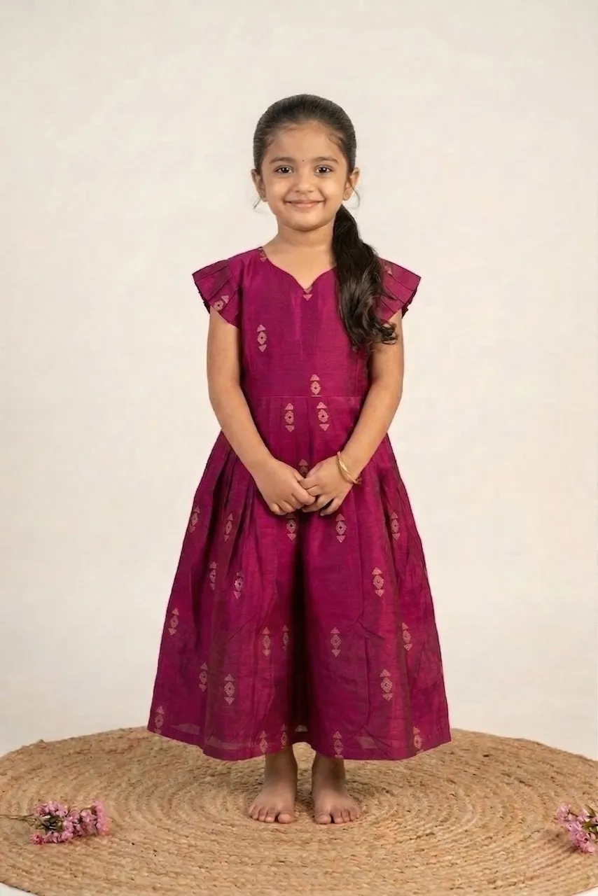 Wine Baby Frock