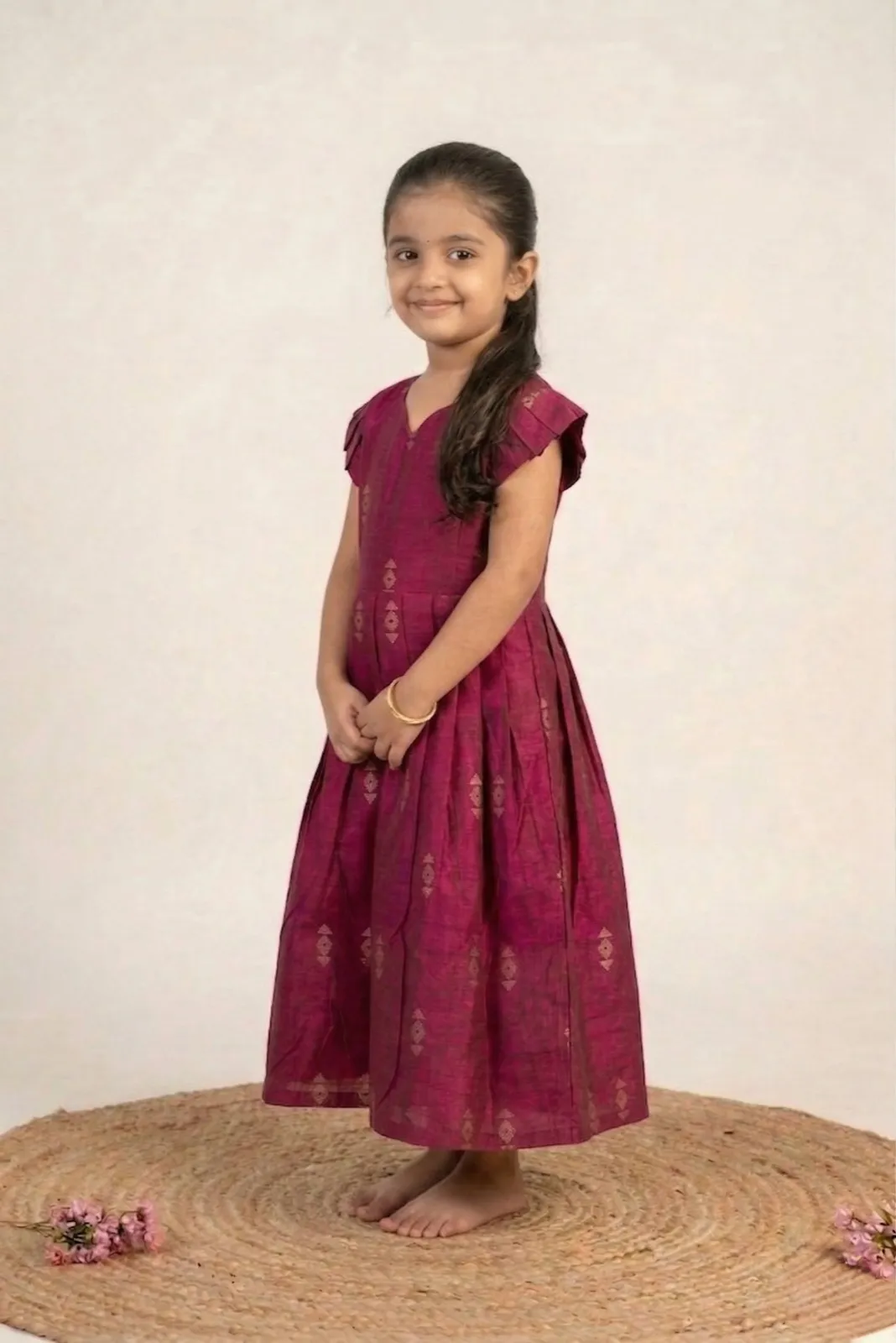 Wine Baby Frock