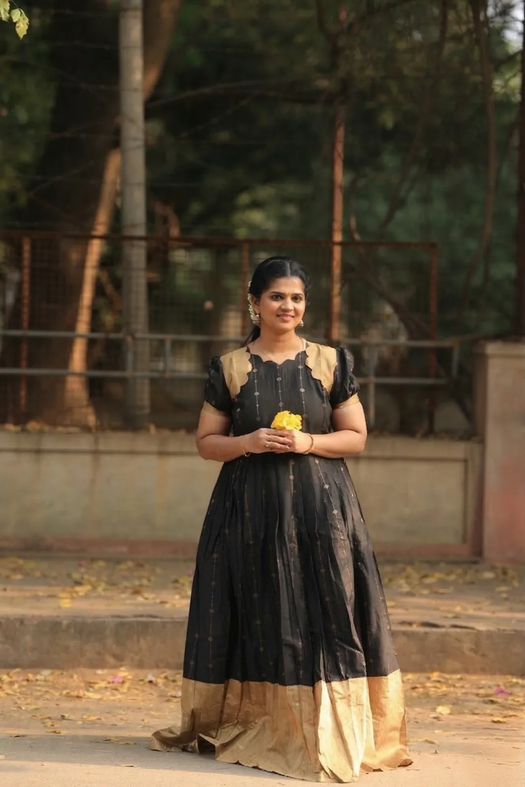 Black color maxi