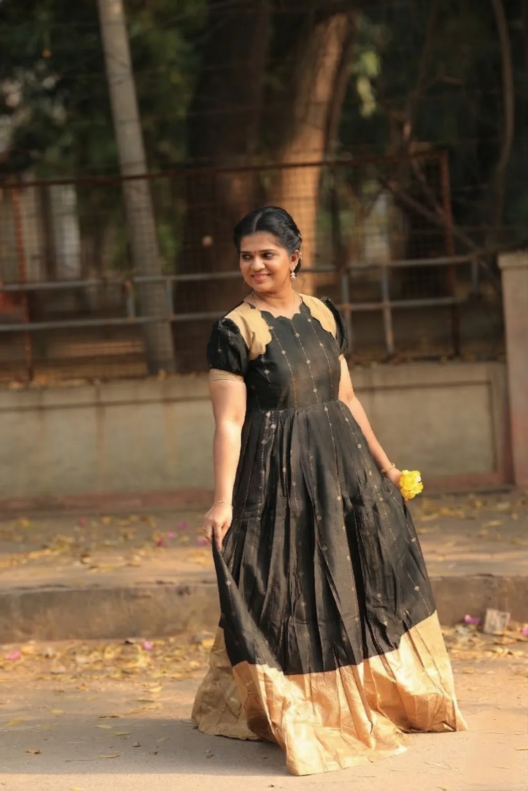 Black color maxi