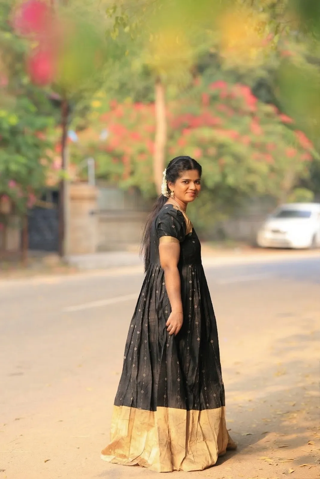 Black color maxi