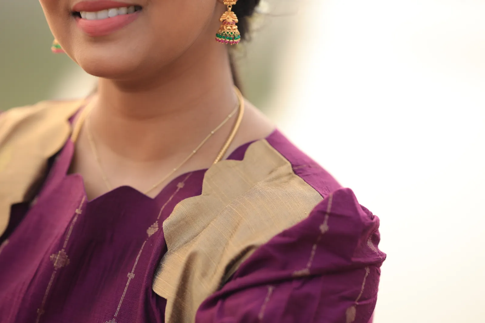 Purple color maxi