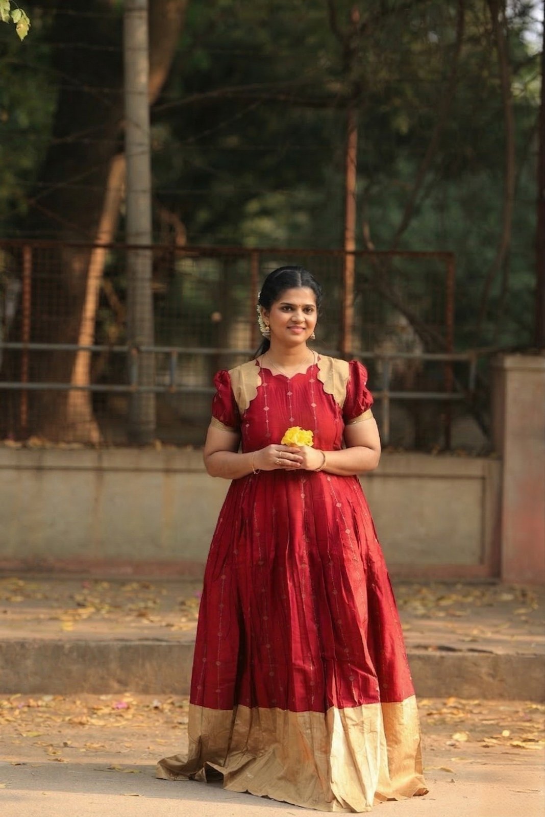 Red color maxi
