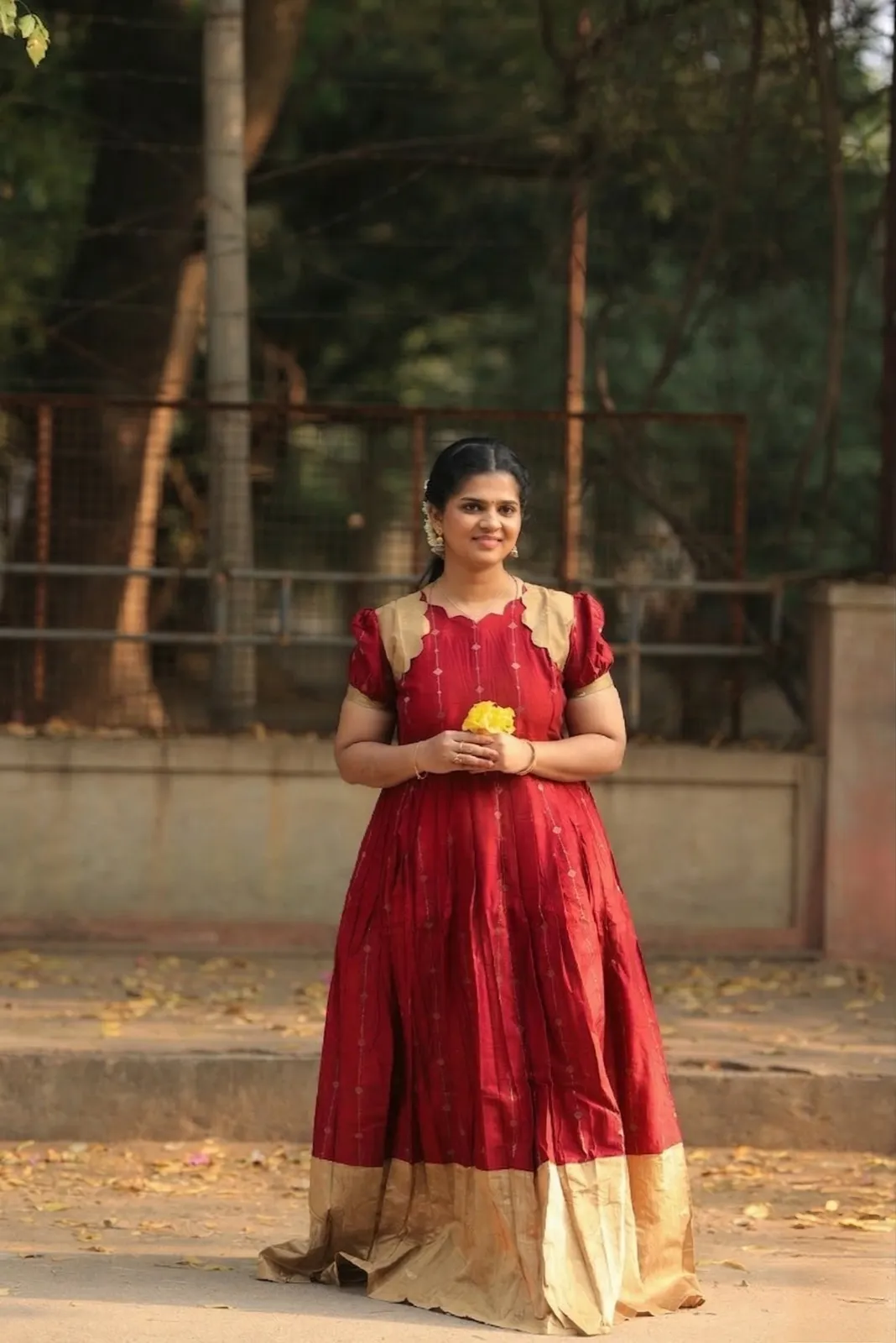 Red color maxi