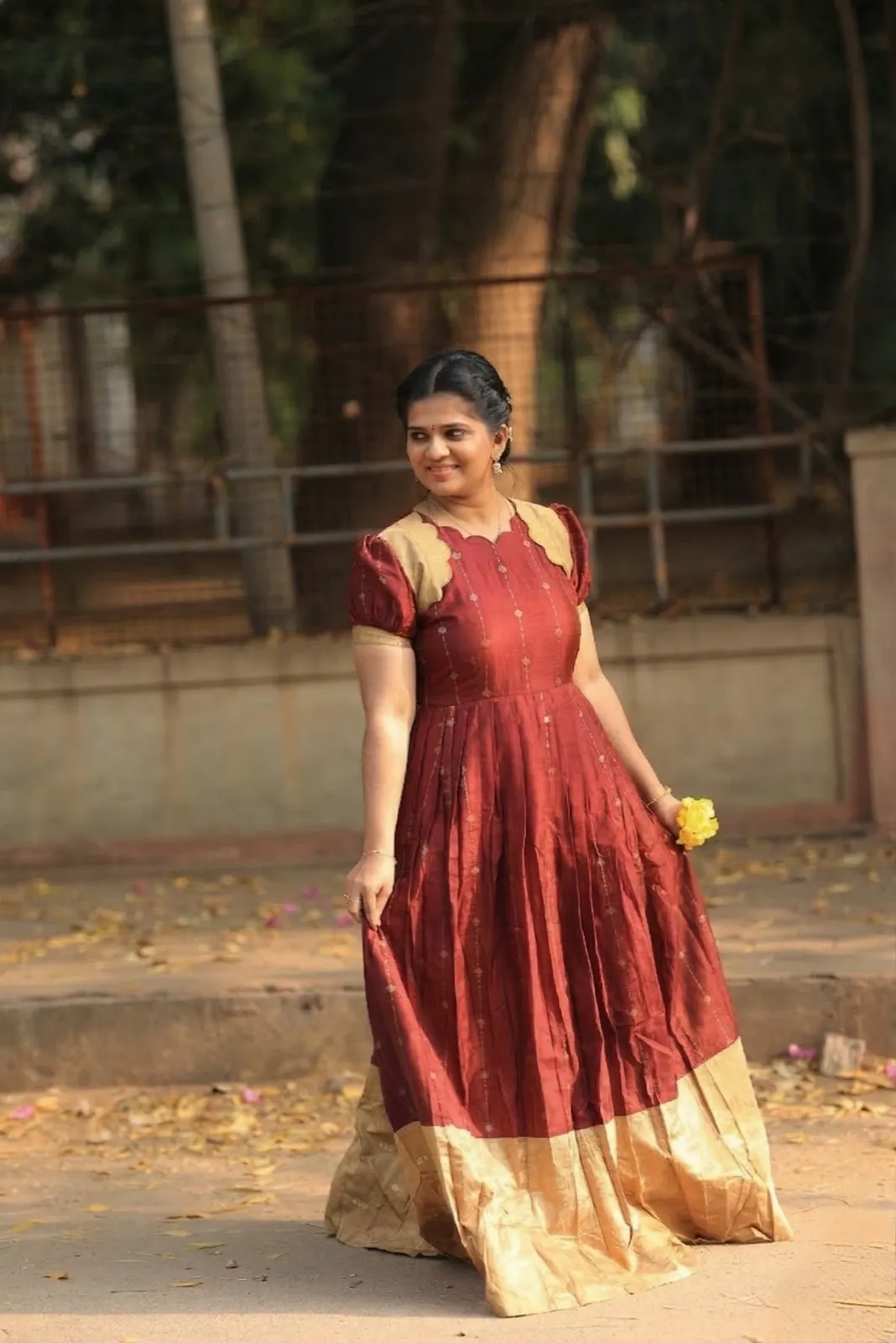 Red color maxi