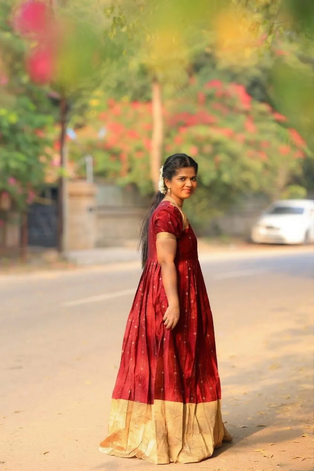 Red color maxi