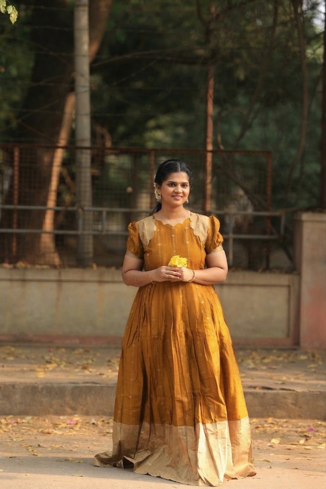Yellow color maxi