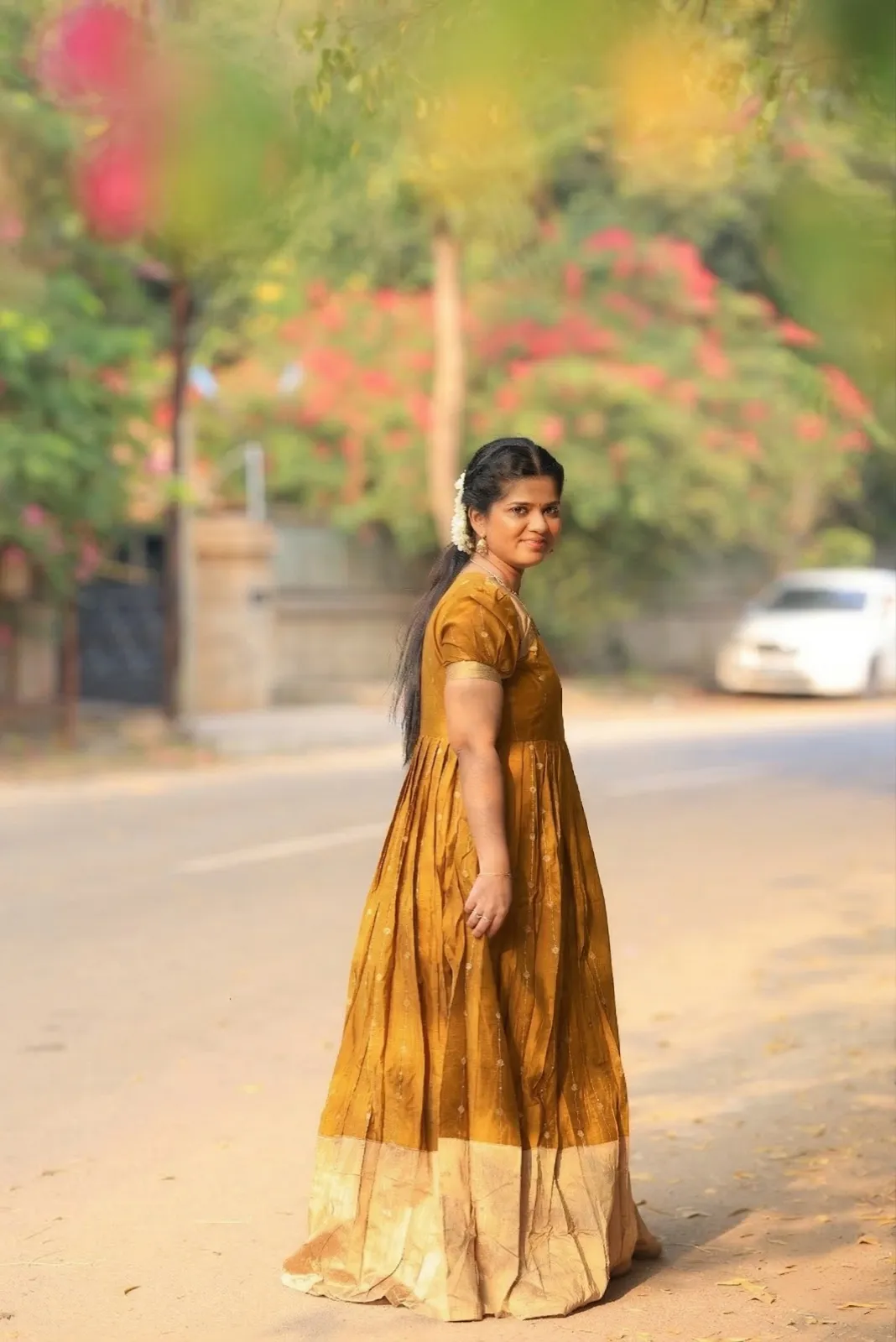 Yellow color maxi