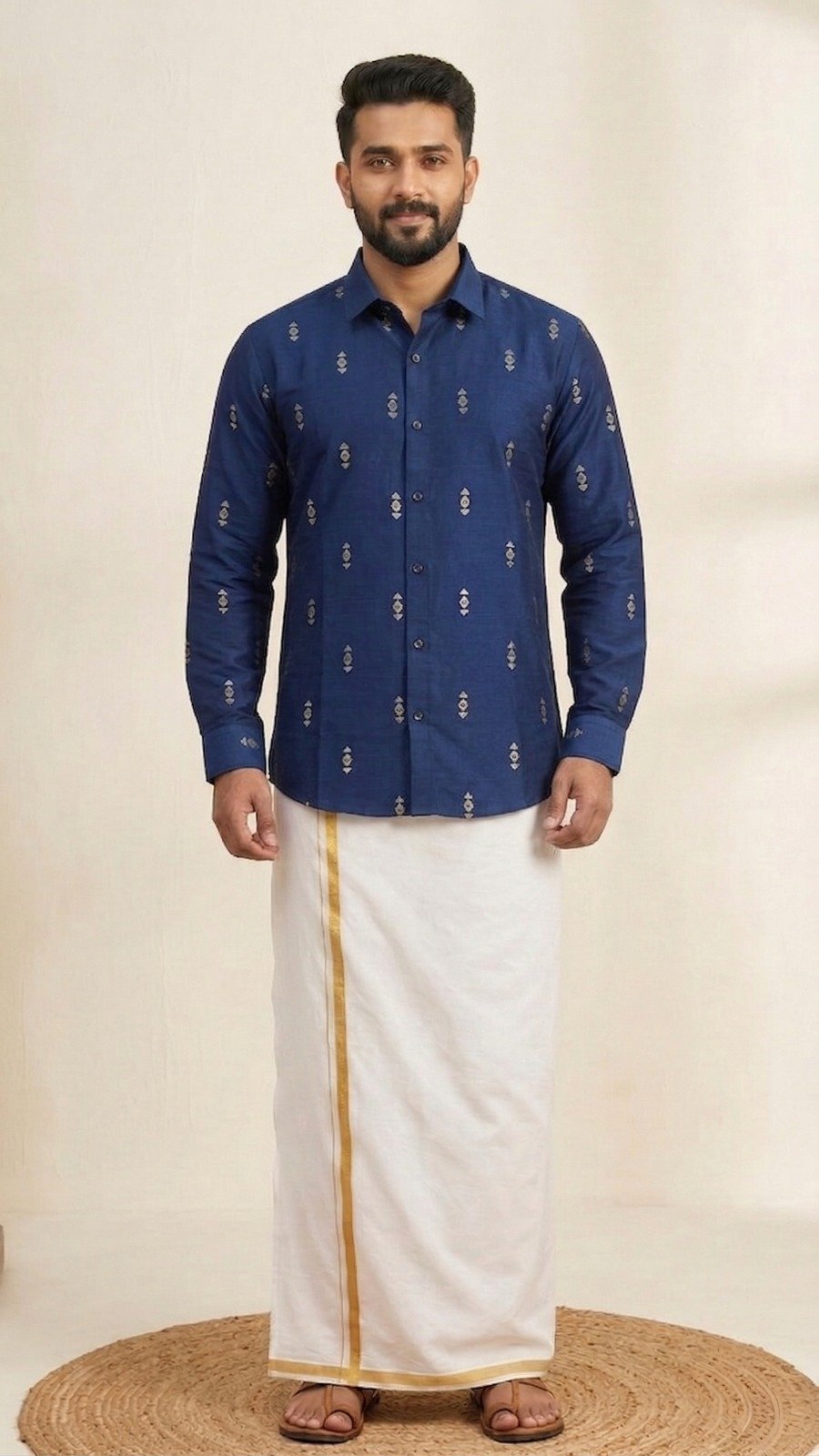 Navy Blue Shirt for Mens
