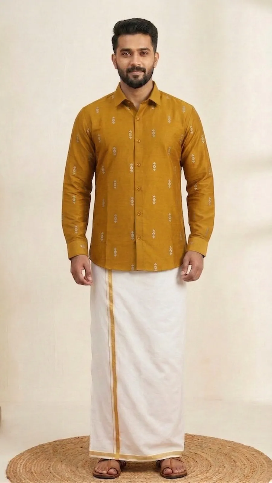 Mustard Yellow Shirt for Mens