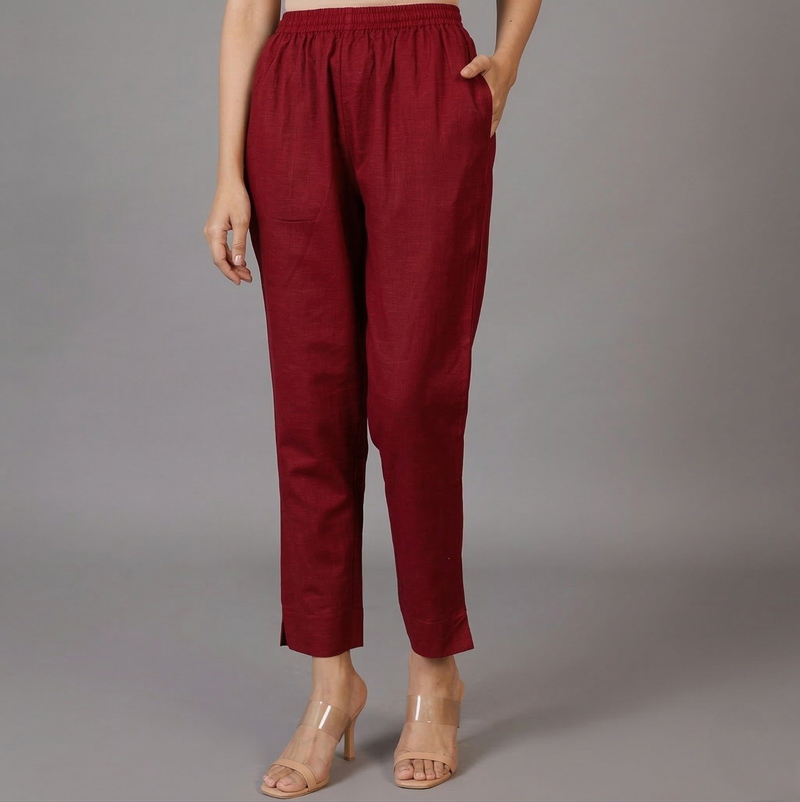 Brown Cotton Pant