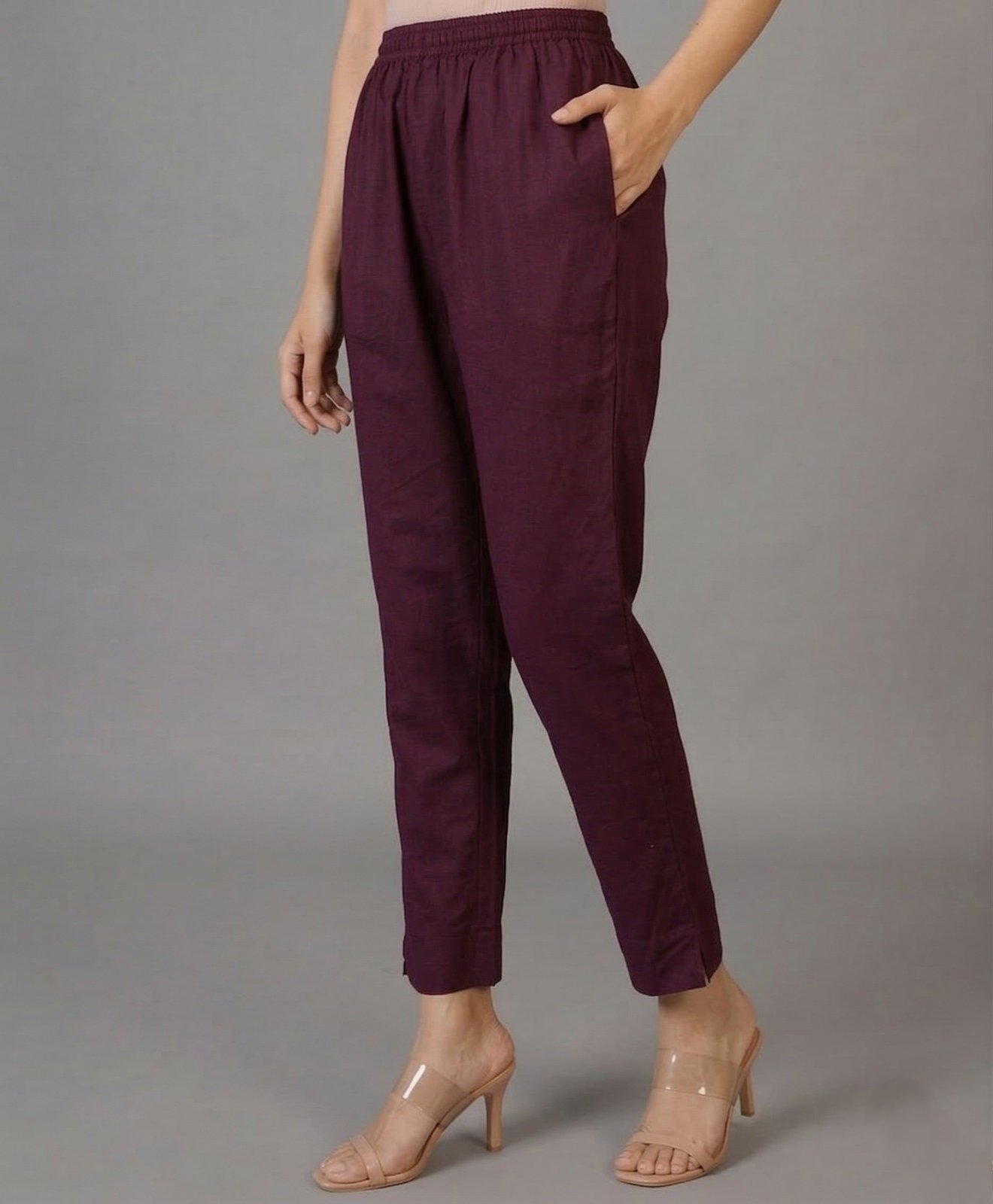 Purple Cotton Pant