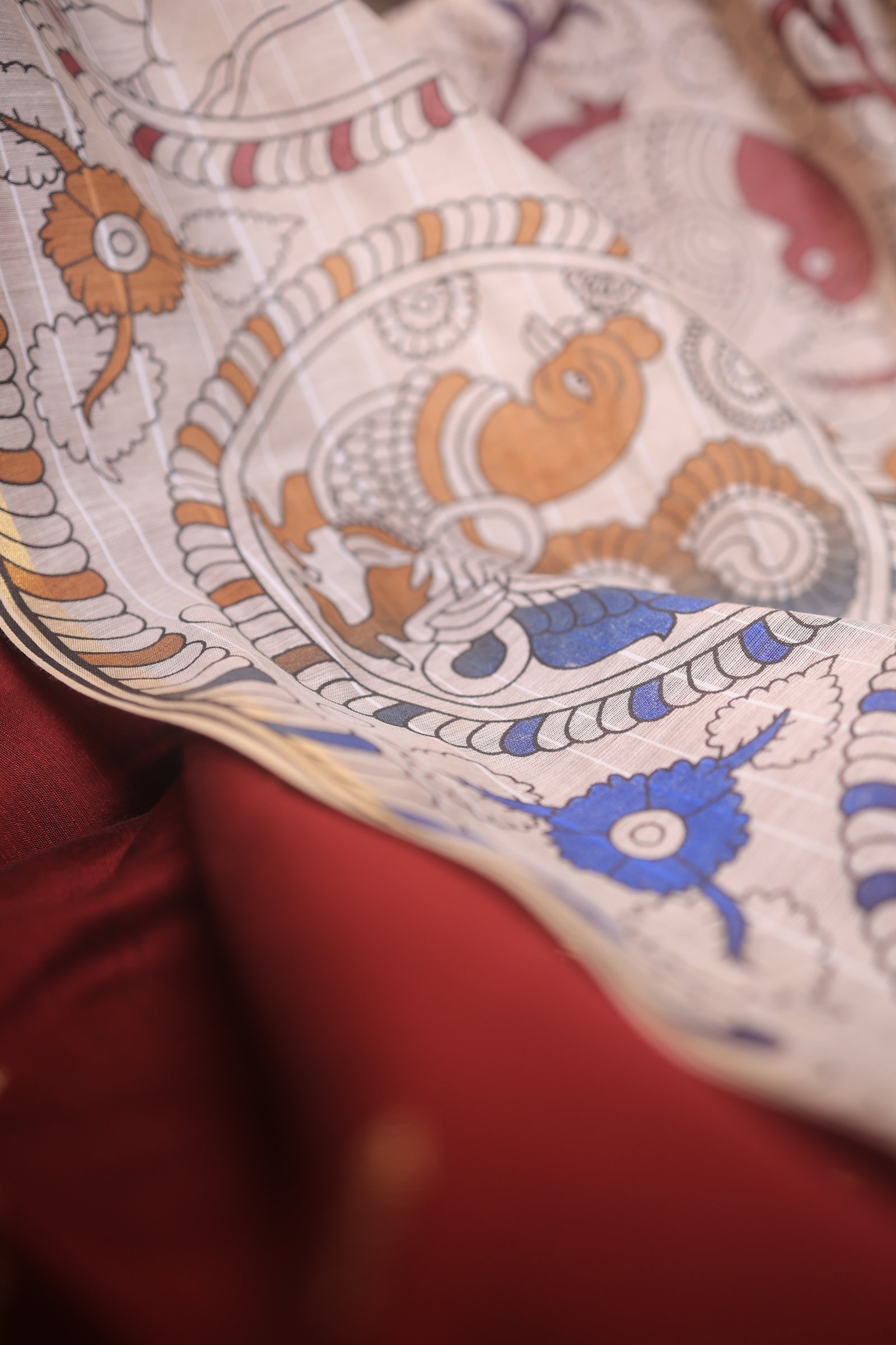 Cotton Kalamkari Dupatta printed Only